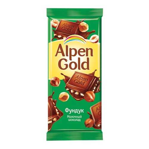 Шоколад ALPEN GOLD молочный с фундуком 90г*5 шт в Светофор