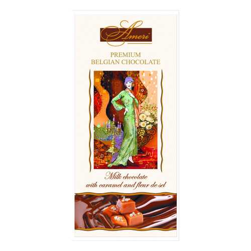 Шоколад Ameri Milk Chocolate with Caramel and Fleur de Sel 31% Cocoa 100 г в Светофор