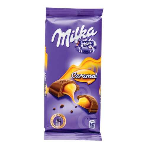 Шоколад молочный Milka с карамельной начинкой 90 г в Светофор