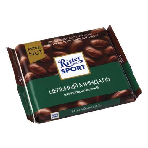 Шоколад молочный Ritter Sport extra nut цельный миндаль 100 г в Светофор