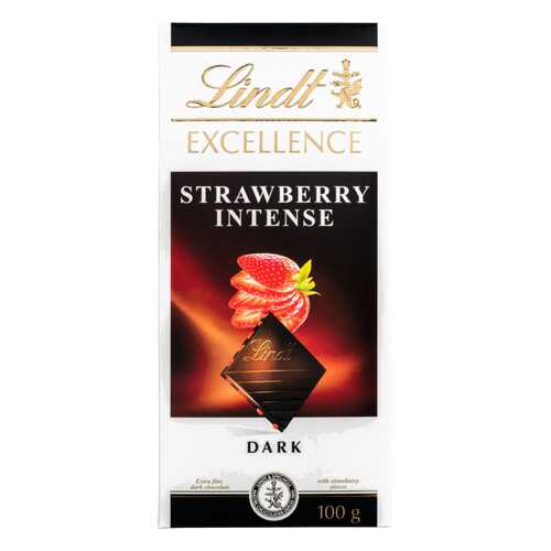 Шоколад темный Lindt excellence клубника 100 г в Светофор
