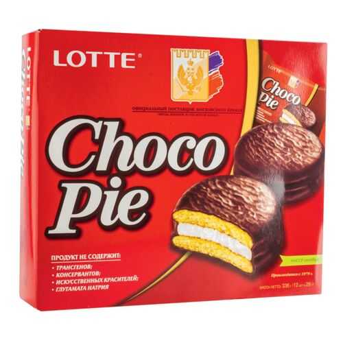 Пирожное choco pie Lotte 336 г в Светофор