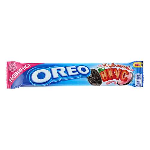 OREO печенье с какао и начинкой клубника 95г в Светофор