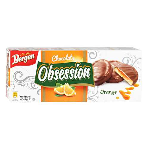 Печенье BERGEN Obsession Orange 145г в Светофор