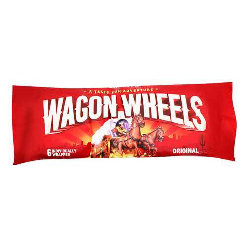 Печенье Wagon wheels original с суфле покрытое глазурью с ароматом шоколада 216 г в Светофор