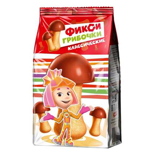 Печенье затяжное Фиксики грибочки классические 90 г в Светофор