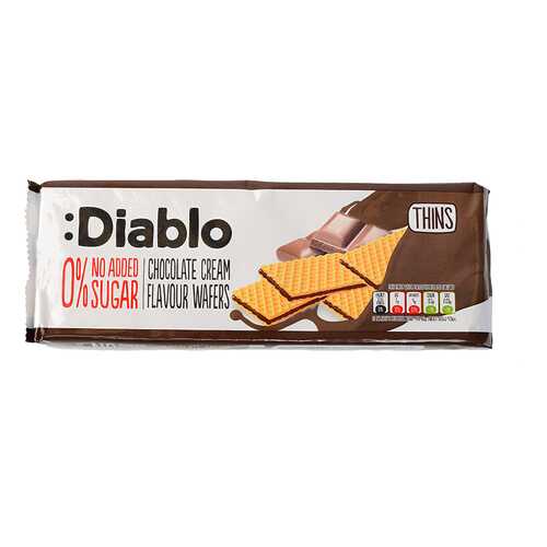 Вафли Diablo Florbu La Flor Burgalesa с шоколадом без сахара 160 г в Светофор