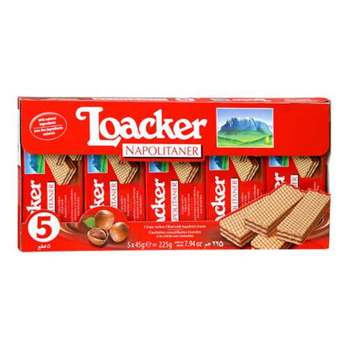 Вафли Loaker napolitaner с ореховой начинкой 225 г в Светофор