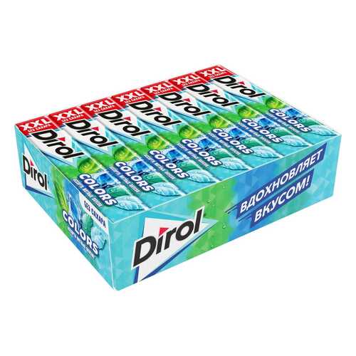 DIROL COLORS XXL жевательная резинка ассорти мята 19г по 18 шт в Светофор