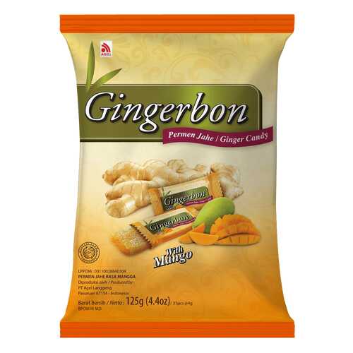 Конфеты Gingerbon имбирные с манго 125 г в Светофор