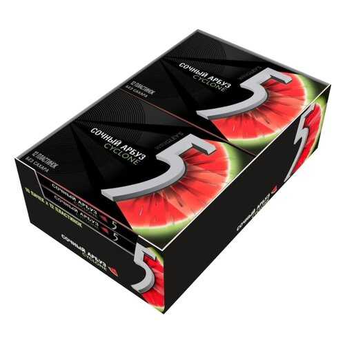 Жевательная резинка Wrigley's 5 cyclone 31.2 г 10 штук в Светофор