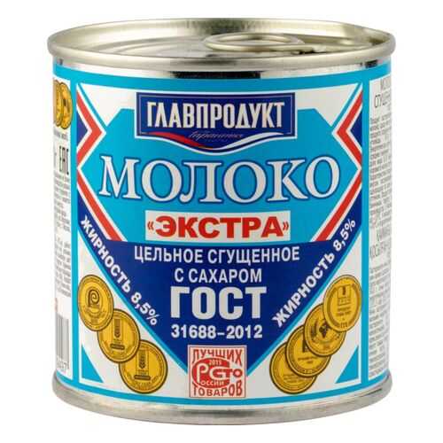Молоко сгущенное Главпродукт экстра 8.5% с сахаром 380 г в Светофор