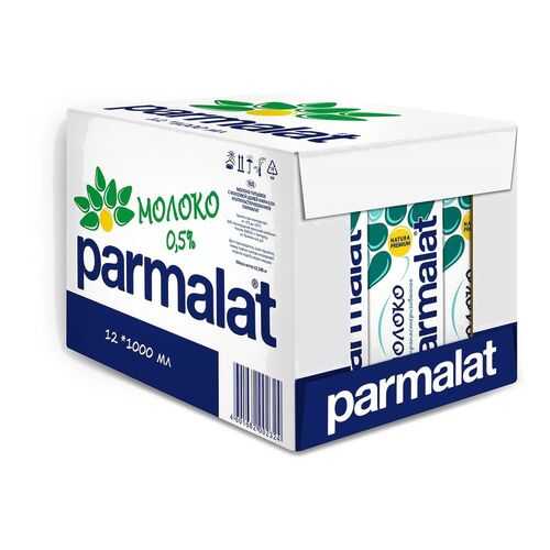 Молоко Parmalat ультрапастеризованное 0,5% 1л 12 шт в Светофор