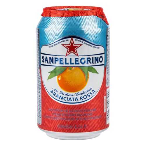 Напиток Sanpellegrino с соком красного апельсина среднегазированный жестяная банка 0.33 л в Светофор