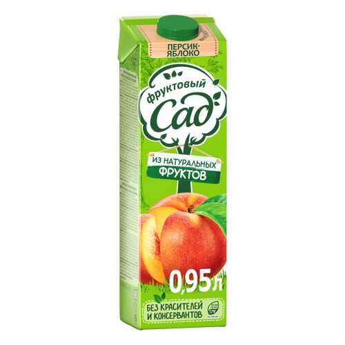Нектар Фруктовый Сад яблоко-персик 0.95 л в Светофор