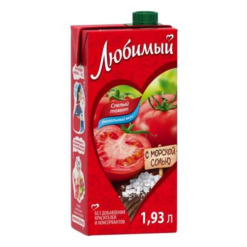 Нектар Любимый спелый томат с морской солью 1.93 л в Светофор