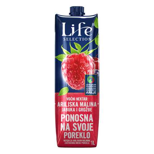 Сок Life Premium Яблоко, малина, виноград 1 л в Светофор